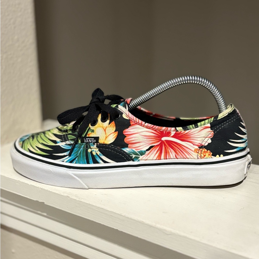 VANS Off The Wall Hawaiian/Tropical Floral Canvas Shoes Women’s Size 9 Men’s 7.5 - Picture 4 of 9
